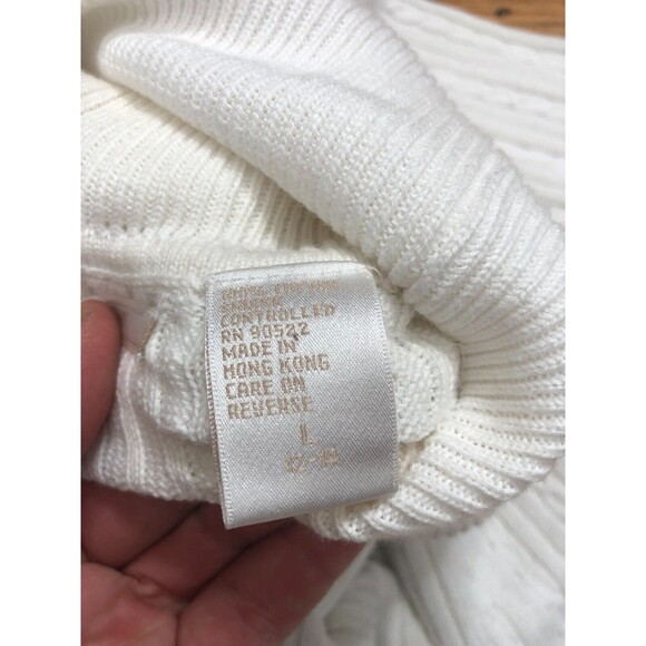 Lady Vesi Sweater Women's L White Knit Creighton Bluejays Team Logo Embroidered - Picture 5 of 8